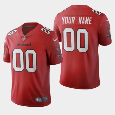 Tampa Bay Buccaneers Custom Red Men's Nike 2020 Vapor Limited NFL Jersey